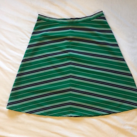 Vintage Green Striped Skirt - Picture 2 of 6